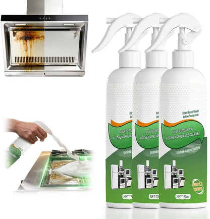 Heavy-Duty Kitchen Oil Remover Spray, Multi-Purpose Degreaser for Cooktop, Oven, Stove & Range Hood, Foam Cleaner for Grease (1pcs)