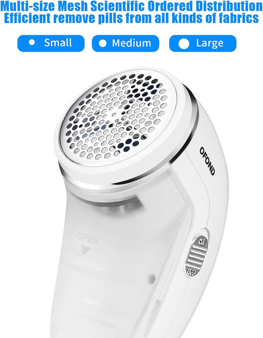 Lint Remover,Fabric Shaver for Clothes,Electric Lint Shaver Rechargeable Long-Lasting Battery,Portable Clothes Shaver Pill Remover,Large Shaving Area 2 Speeds Effortlessly Cut Fuzz Ball Pilling