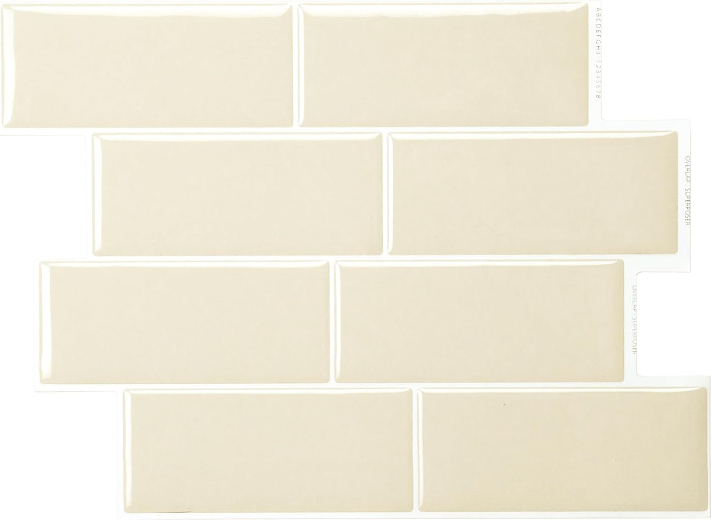 Smart Tiles Peel and Stick backsplash, Subway Teal Green, 11.55"x8.38" | Pack of 5 (2.8 sq ft), Glossy, Heat/Moisture Resistant, Low VOC, Kitchen/Bathroom, Renter Friendly, Made in Canada