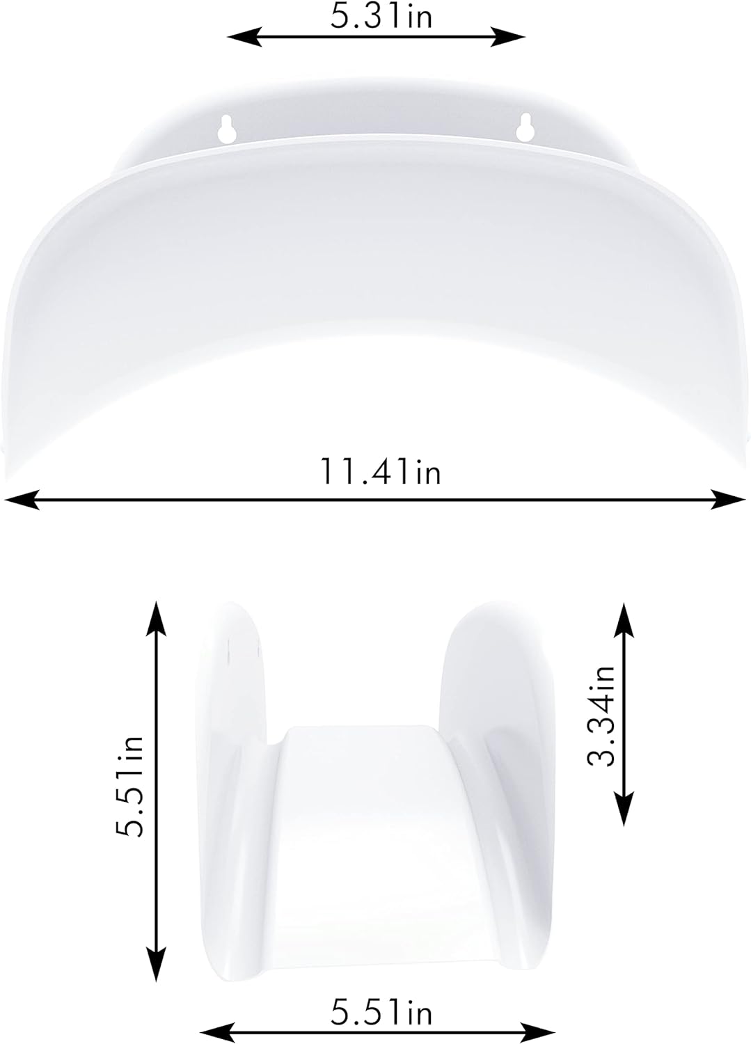 Gardzen Heavy Duty Hose Hanger Wall Mount, Hose Holder, Hook, Rack, Support for Outside, White