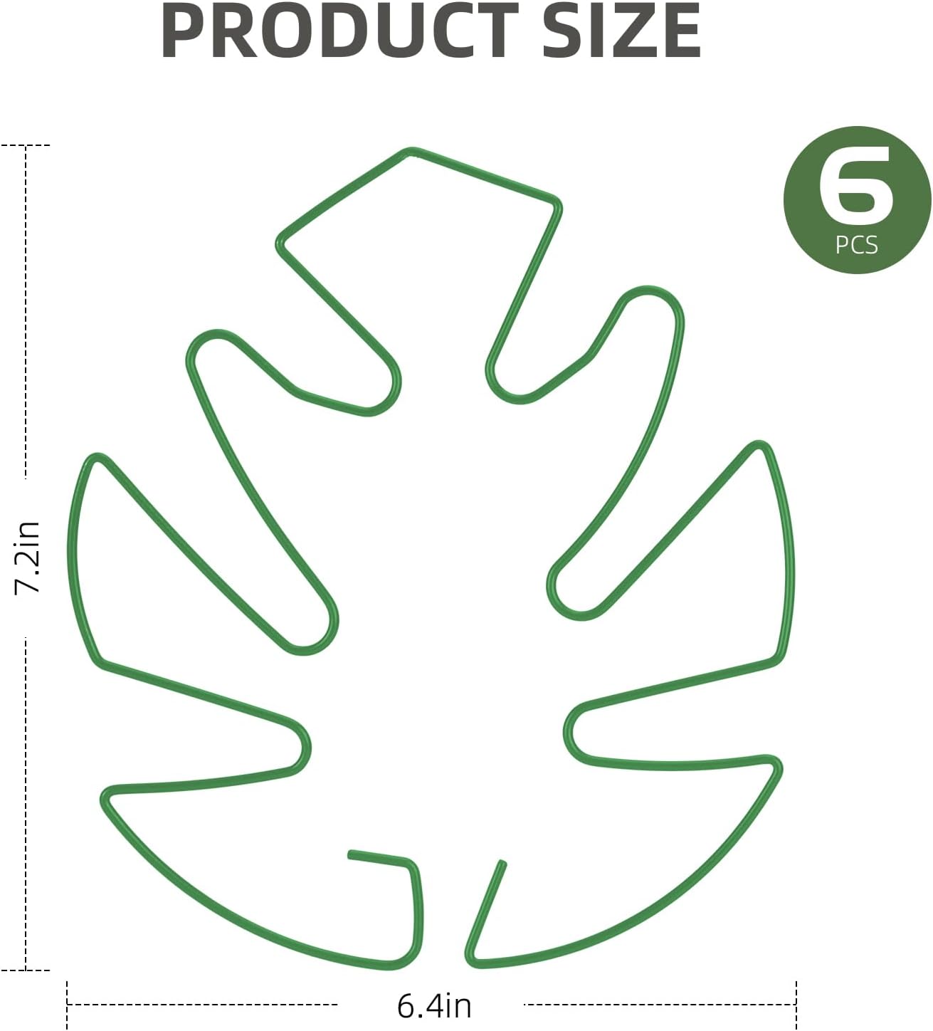 4PCS Green Iron Monstera Support, Uniquely Designed Plant Support Stakes for Indoor Plants, Stable Plant Stakes and Supports, Turtle Shell Bamboo Clamp Set for Thriving Growth