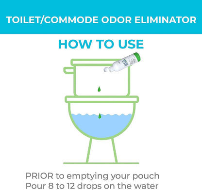 Prelam Just a Drop Odor Eliminator - Before You Go Toilet Freshener - Deodorizer Odor Eliminator - Toilet Drop Ins - Extra Strength - 8 oz