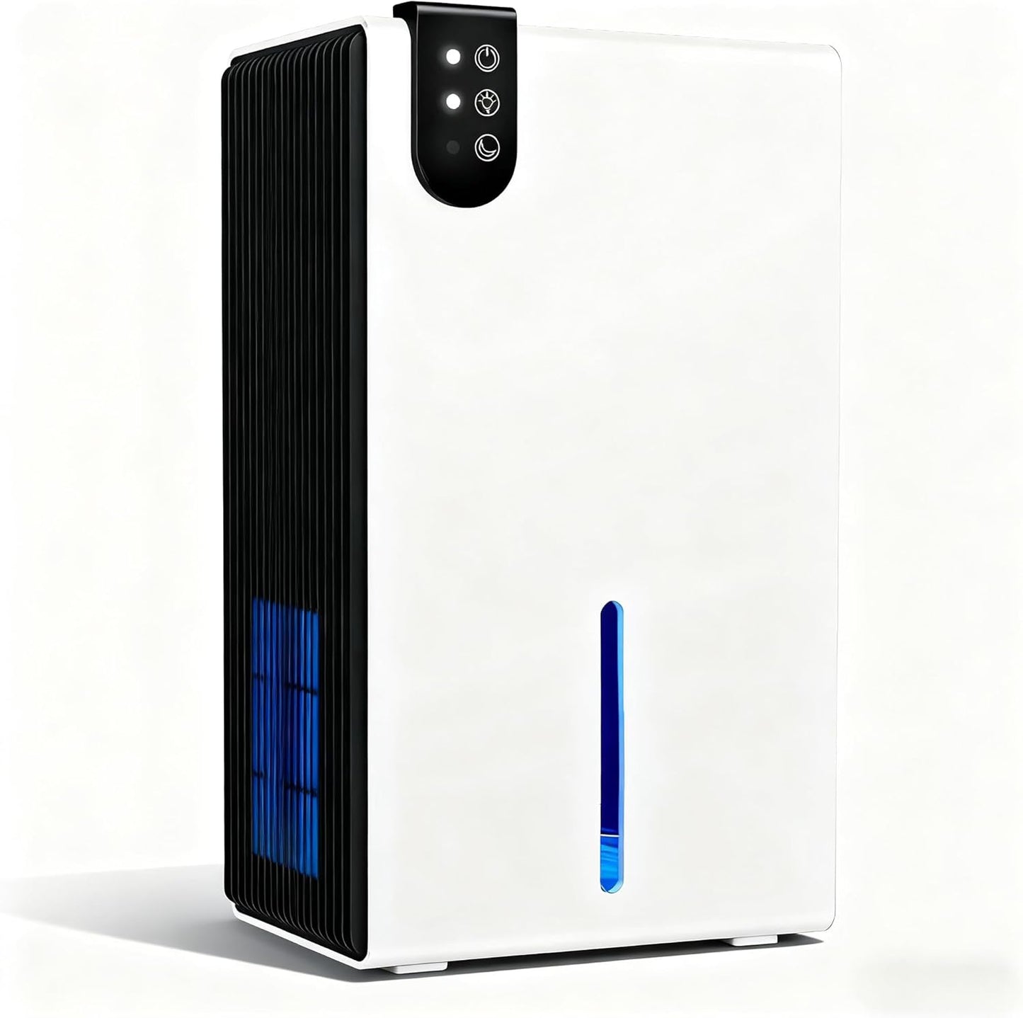 98 OZ Small Dehumidifier for Home 1000 Sq Ft, Quiet Dehumidifier with Drain Hose, Auto Shut-Off, Sleep Mode, 7-Color Light for Basement, Bedroom, Bathroom, Closet, RV (Sliver White)