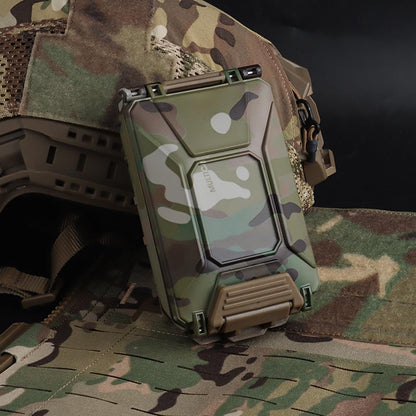 WoSporT Tactical Modular Battery Storage Organizer, MOLLE Military Hunting Vest Carry 18650/AAA/CR123A/18350 Battery Box Holder Case
