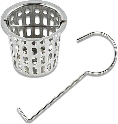 2 Pcs Shower Drain Strainer Hair Catcher, 304 Stainless Steel Drain Strainer Compatible with Oatey Designline Linear & Square Shower Drains with Drain Grate Lifting Key, Vertical Hook Style