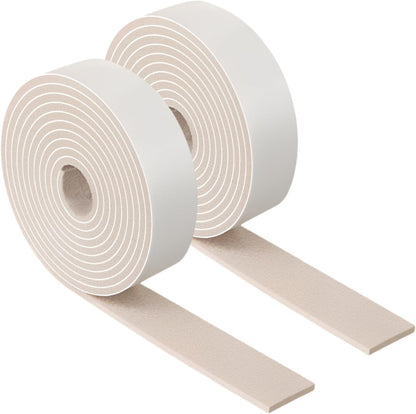 Furnigear Felt Strips with Adhesive Backing Heavy Duty Cuttable Felt Tape Roll Furniture Pads for Chair Legs - Protecting Hardwood Floors, Chair Wall Protector (Black, 80 x 0.5 x 0.14 Inch)