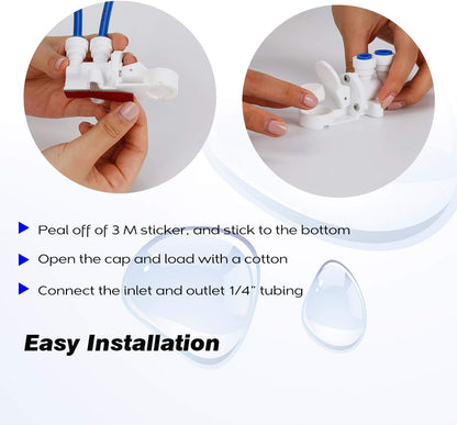 Frizzlife Leak Protection Valve For Reverse Osmosis And Under Sink Water Filter System MP99 & SP99 - Automatic Shut Off Protection When Water Leaks