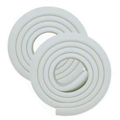 M2cbridge L Shape Extra Thick Furniture Edge Wall Corner Guard Desk Edge Cushion Bumper 6.5 Ft (Off White)