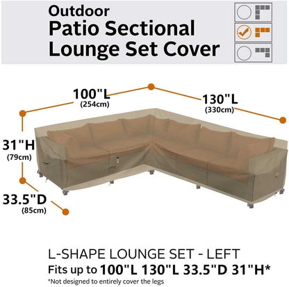 Patio Deck Box Cover, 63x30 Inch Fire Pit Covers with Straps and Handles, Waterproof Heavy Duty Outdoor Furniture Winter Cover for Keter, Suncast, Lifetime Container