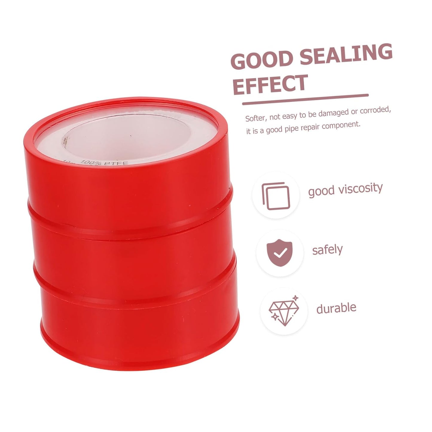 10pcs PTFE Thread Seal Tapes Plumber Sealing Tape Multi-Functional Sealing for Pipes and Fittings Reliable and for Plumbing Needs
