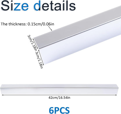 INCREWAY 1Pack Wall Corner Protector, Self-Adhesive Corner Guard Edge Protection Strip, 6.56ft PVC Protector for Wall Furniture Door Frame Table Countertop Cabinet (Clear)
