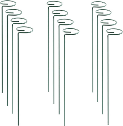 30 Inch Or 16 InchPlant Stakes for Flowers - 5 Pack (DIY), Stainless Steel Garden Tall Single Stem Support Stake Plant Cage Support Rings with Adjustable Height Fit Flowers, Plant Stable