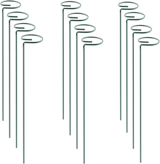 30 Inch Or 16 InchPlant Stakes for Flowers - 5 Pack (DIY), Stainless Steel Garden Tall Single Stem Support Stake Plant Cage Support Rings with Adjustable Height Fit Flowers, Plant Stable