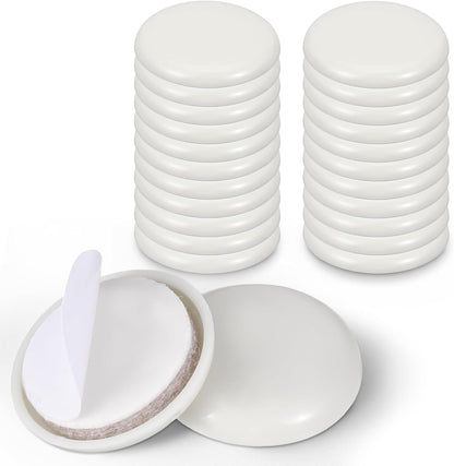24 PCS Self-Stick Furniture Sliders, Reusable Round Glides Glider, 1-1/4" Furniture Sliders for Carpet & Hardwood Floors, Adhesive Carpets Slider for Moving Furnitures Protecting Carpet