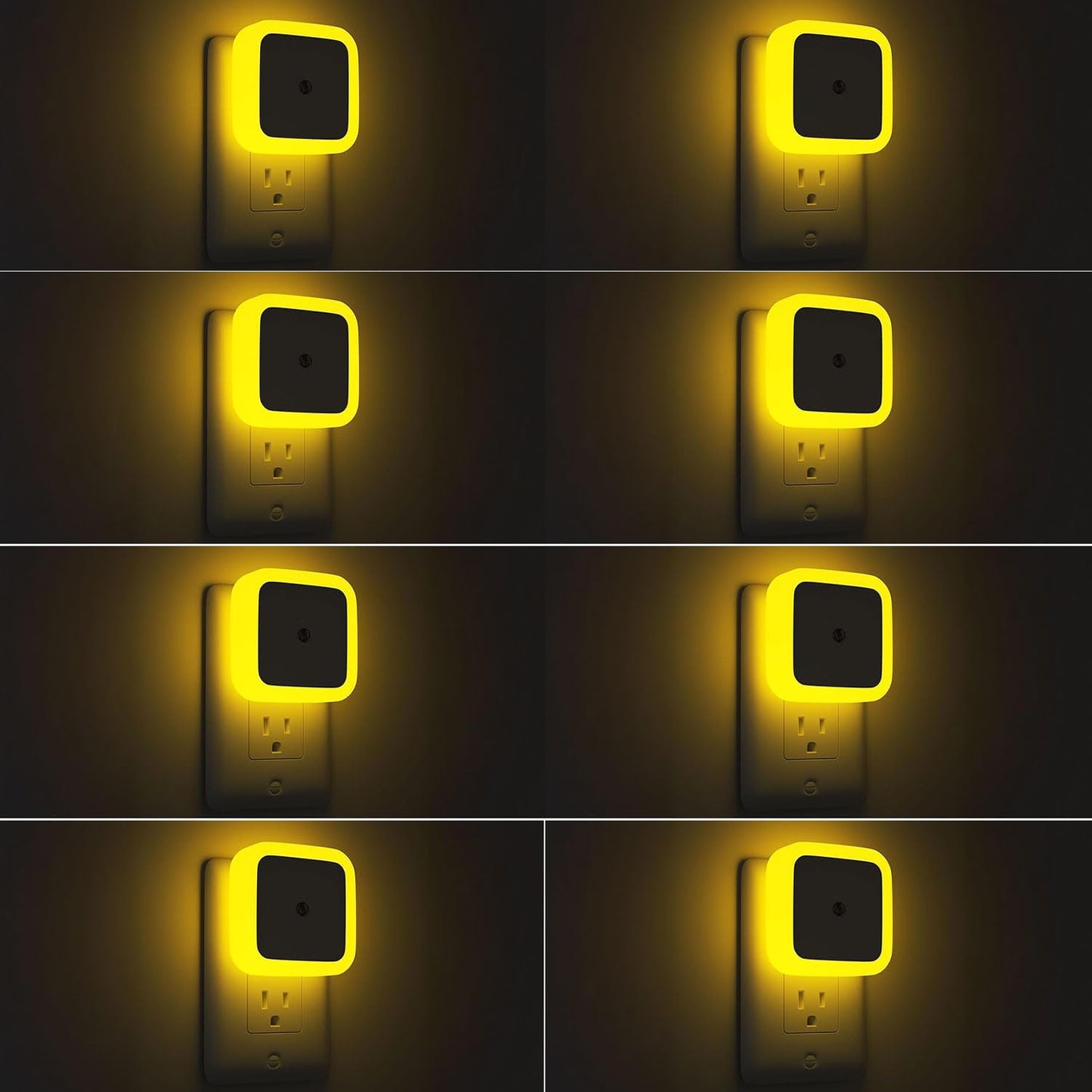Sujeet Night Light, Night Lights Plug into Wall 8-Pack, Nightlight Plug in Night Light, Dusk to Dawn Night Lamp Led (Warm White)