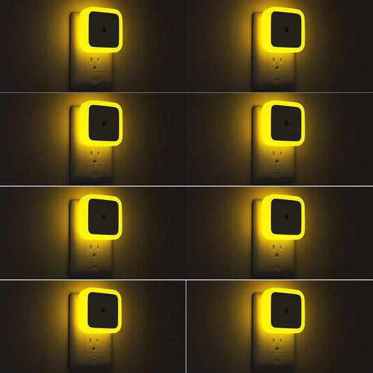 Sujeet Night Light, Night Lights Plug into Wall 8-Pack, Nightlight Plug in Night Light, Dusk to Dawn Night Lamp Led (Warm White)