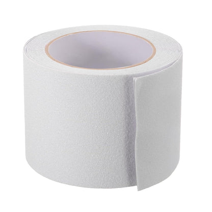 HARFINGTON Anti Slip Traction Tape 2" x 16.4ft Waterproof Non-Slip Grip Tape High Friction Weather Resistant Non Skid Stair Treads Tape for Indoor Outdoor Stair Steps, White