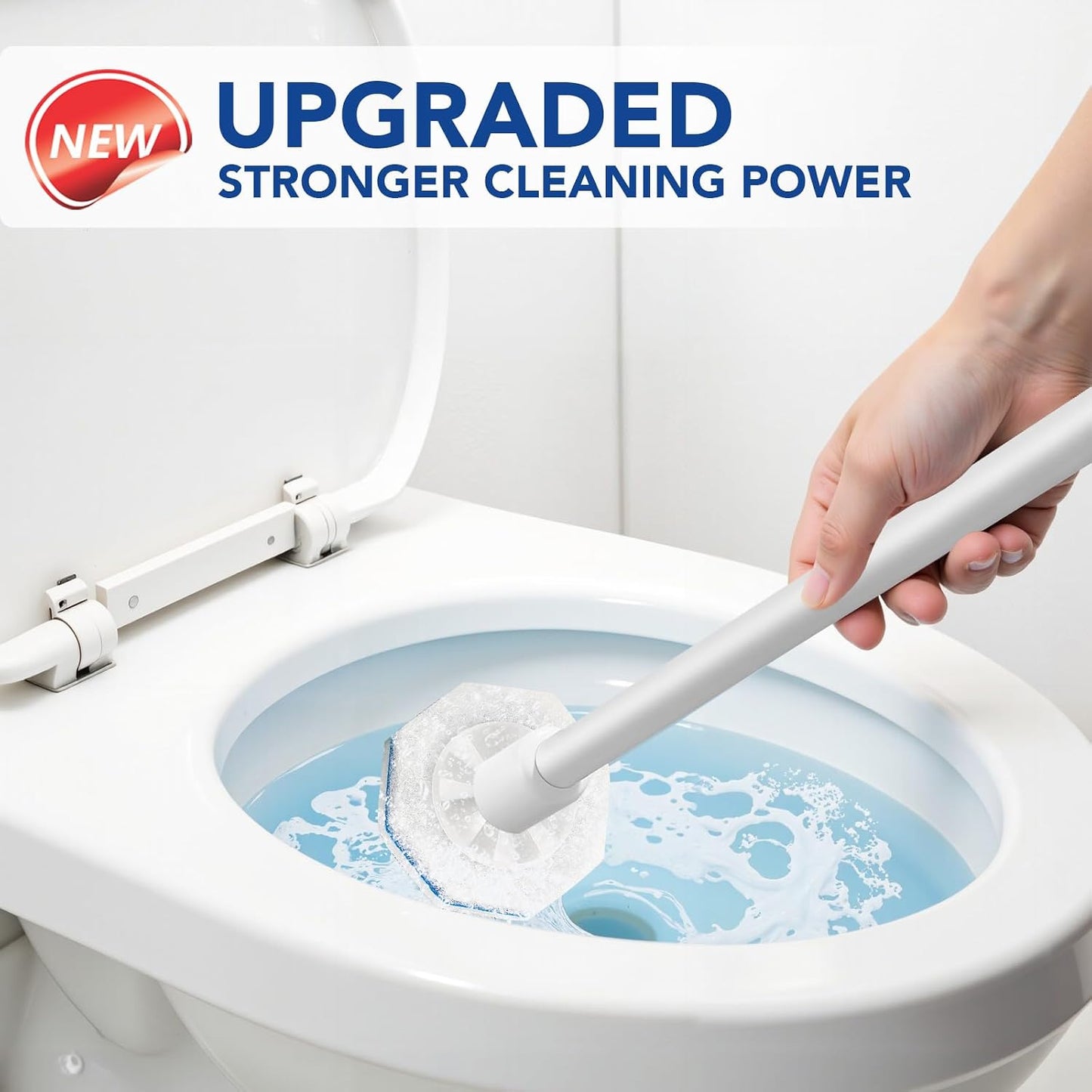 50 Count Toilet Wand Refills for Clorox, 5X Cleaning Power Toilet Bowl Wand Refills - No Falling Apart, Easy and Effective Bathroom Cleaning