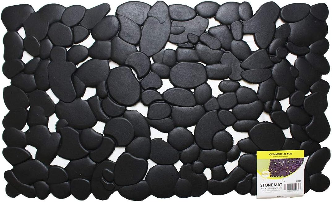 HAWK Heavy Duty Rubber Scraper Mat | Size 18" x 30" (45 x 75 cm) | 9mm Thickness | Anti Slip | Anti Fatigue | Great For Cleaning Boots & Shoes