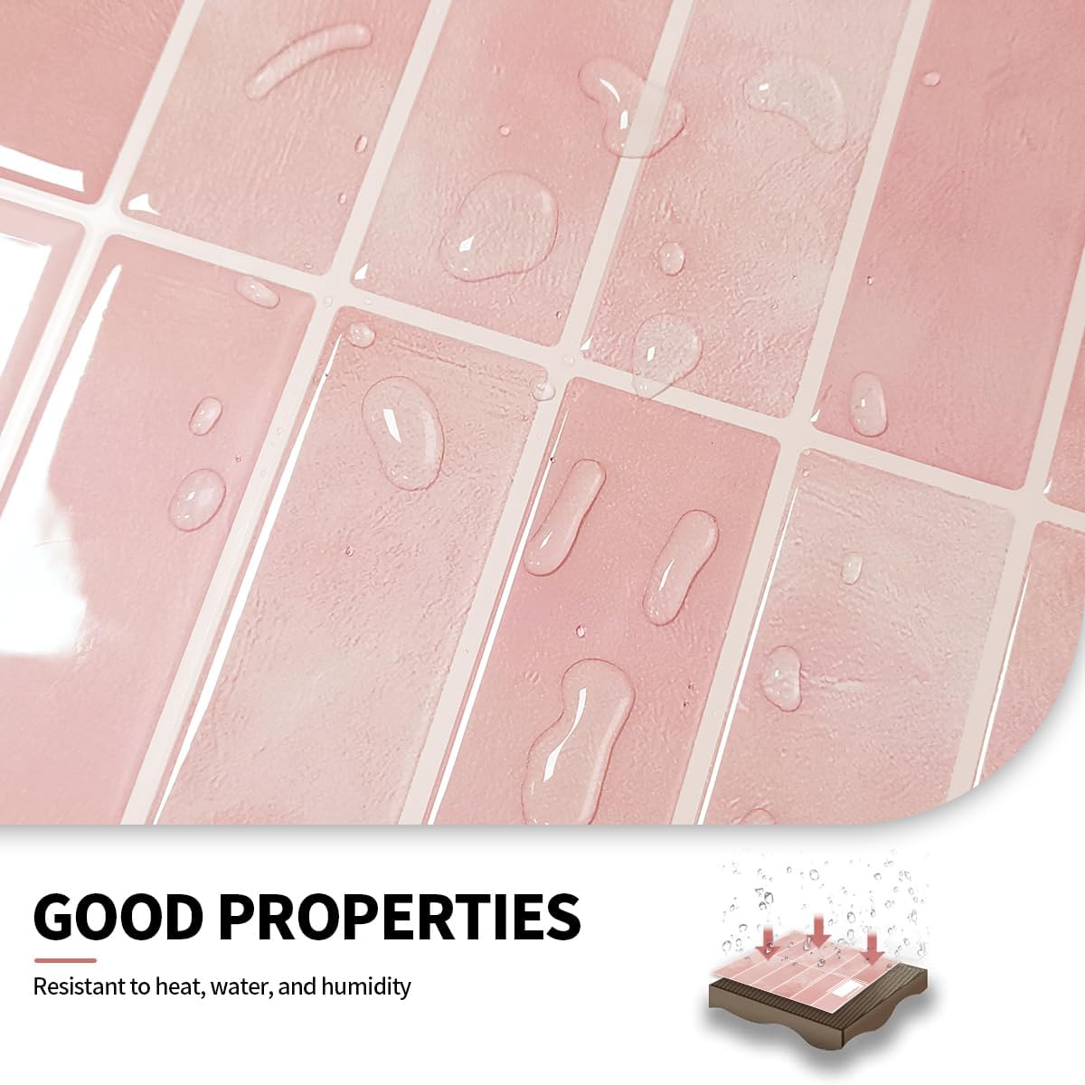 Peel and Stick Backsplash 3D Wall Tiles,Self-Adhesive,Oil Proof,Waterproof, Removable Wall Panels for Kitchen & Bathroom,Modern Design, Easy Install (10.7ft，12x9 inch,14 Pack) (Beige)