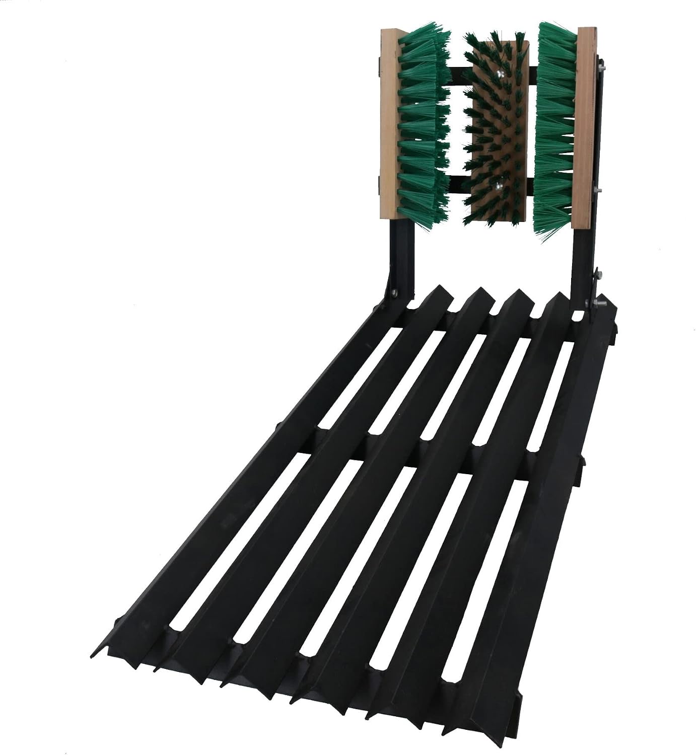 Steel Mat Scraper & Boot Brush Shoe Welly Scrub Muck Mud Door Farm Yard