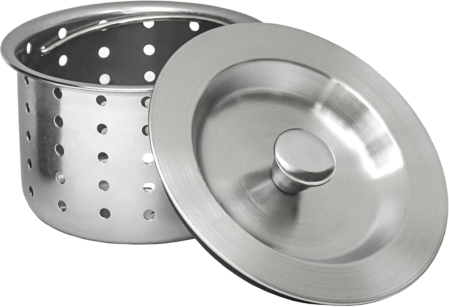 Ruvati Kitchen Sink Basket Strainer Drain Assembly - Stainless Steel - RVA1025