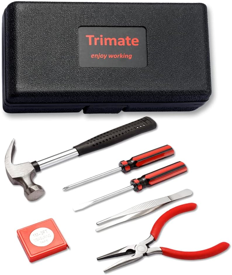 PinkTool Set,Includes – Hammer, Screwdriver Set, Pliers (Tool Kit for The Home, Office, or Car)