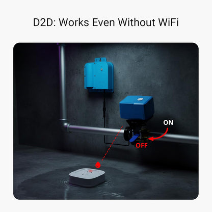 YoLink Water Leak Detector 4 with 105dB Audio Alarm, Freeze Warning, App Push, Email Alerts and Limited Text - Smart Water Sensor Alarm w/ Alexa, IFTTT - 1/4 Mile Long Range, Hub Required