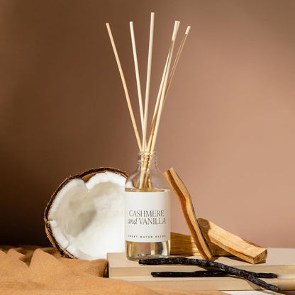 Sweet Water Decor Salt & Sea Reed Diffuser Set - Sea Salt Citrus & Musk Amber Scent Diffuser - Reed Diffusers for Home with Long Lasting Fragrance - Non-Toxic Oil Reed Diffuser - Made in the USA