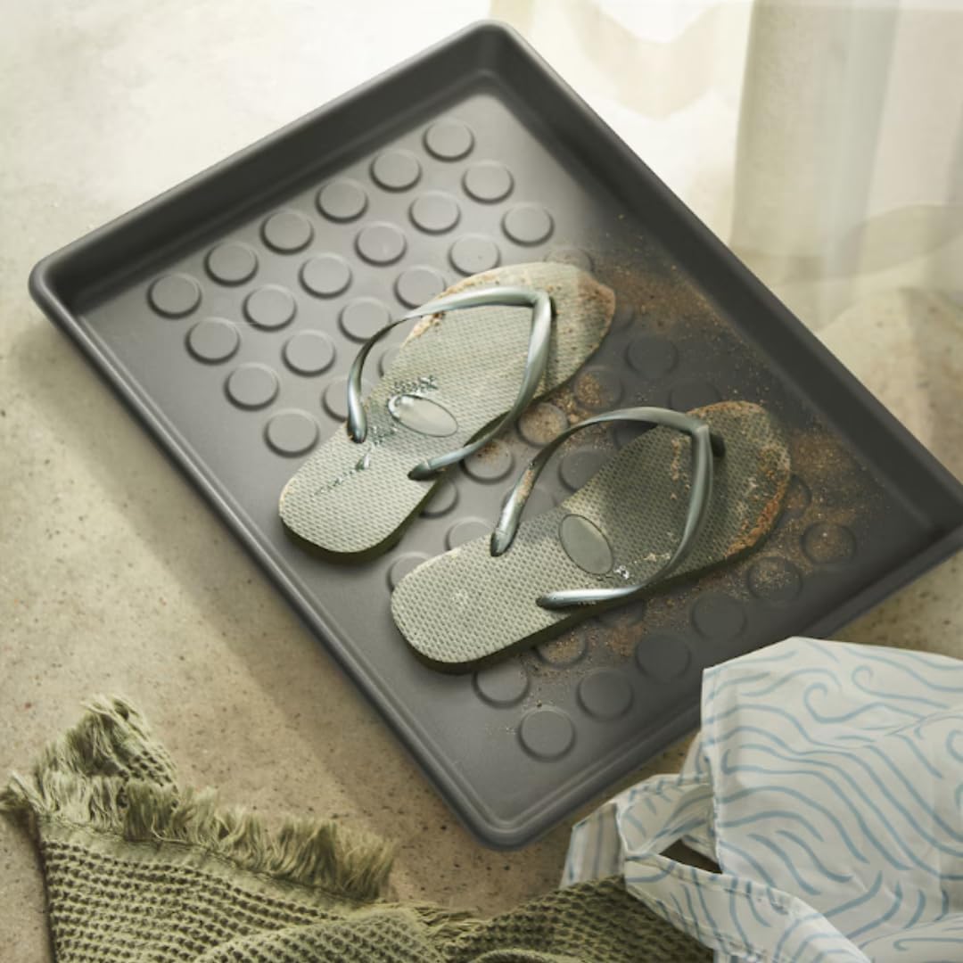Indoor & Outdoor Boot Tray, Shoe mat Gray 18 x 14 inches