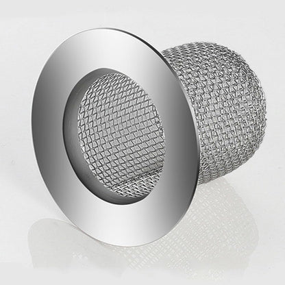 Shower Drain Hair Catcher, Shower Drain Basket, Easy to Clean Stainless Steel Mesh Hair Trap, Reusable Anti-Clog Drain Strainer Filter for Bathroom Sink, Shower & Tub, Fits 2-Inch Inner Diameter Holes