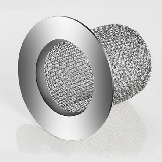 Shower Drain Hair Catcher, Shower Drain Basket, Easy to Clean Stainless Steel Mesh Hair Trap, Reusable Anti-Clog Drain Strainer Filter for Bathroom Sink, Shower & Tub, Fits 2-Inch Inner Diameter Holes