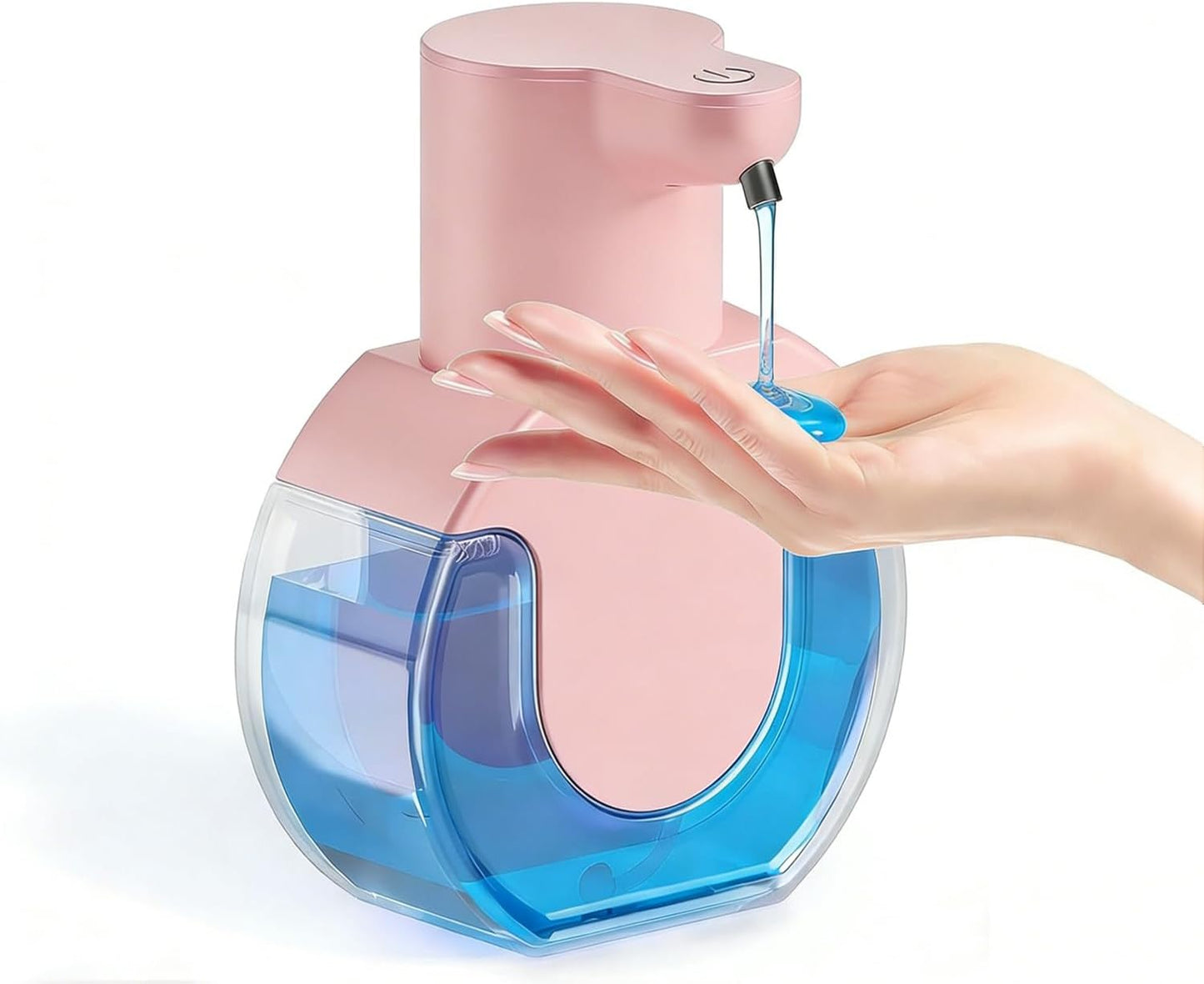 Automatic Soap Dispenser Touchless,Rechargeable Foaming Soap Dispenser,15oz/420ml Smart Hand Soap Dispensers,4-Level Adjustable,Wall Mount for Bathroom Kitchen Dish Soap,Hands-Free
