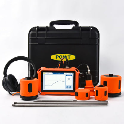 Underground Water Leak Detectors for Home PQ125A Wall Pipe Water Leakage Detection with Touchscreen Earphone and Carrying Case Multi Sensor Acoustic Pipeline Sound Intensifier