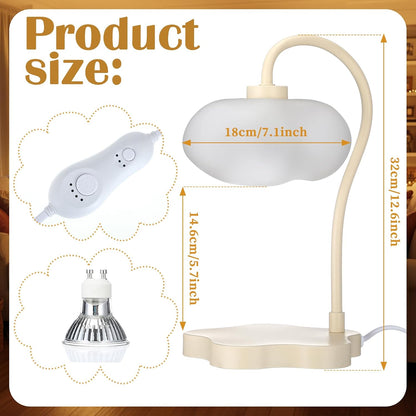 Glooglitte Cloud Candle Warmer Lamp with Timer Dimmer Cute Warming Lamp Adjustable Wax Melt Light Bedside Table Scented Wax Light for Bedroom House Living Room Birthday Gift for Women