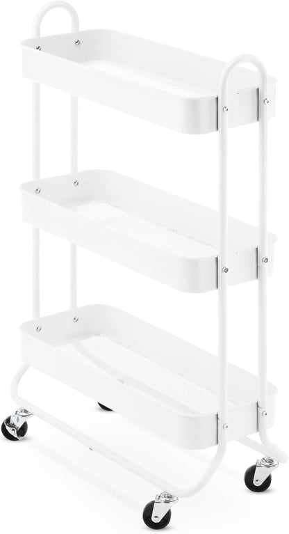 Whitmor 3 Tier Rolling Laundry Cart 8.50x26.0x31.0