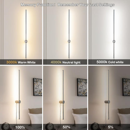 Battery Operated Wall Sconce Set of 2, Black USB Rechargeable Sconces Wall Deco Set of Two, Dimmable Cordless Wall Sconce with Remote Control, LED Wireless Wall Lighting,31.6 in
