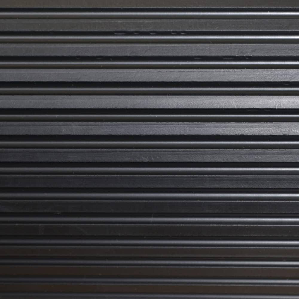 CLIMATEX Indoor/Outdoor Rubber Scraper Mat, 36 in. x 6﻿ ft., Black