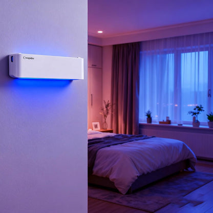 2 Pack UV Fly Light Trap Indoor for Home Gnat Traps for House, Wall Sconce Fly Light Bug Catcher for Kitchen House & Restaurant Fruit Flies Garage & Warehouse with 10 Sticky Glue Boards 6.5 ft Cord