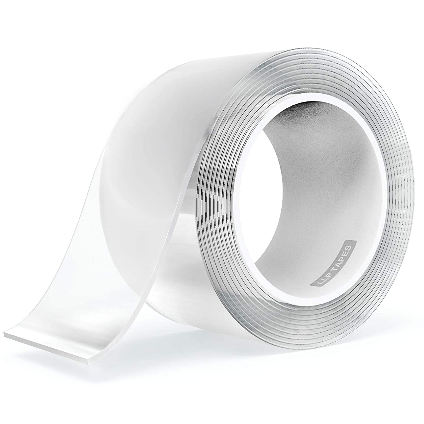 LLPT Double Sided Clear Nano Tape, 2 Inch x 33 Feet, 1 Pack | Heavy Duty, Washable, No Residue, Gel Transparent Tape for Home Office Store Deco Card Poster Photo Wall