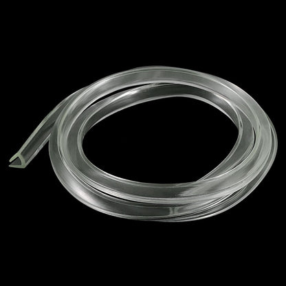 uxcell U Channel Edge Trim, 4.9ft Length Soft Rubber Guard Seal Strip Edge Protector Fit for 1-2mm Edge, (9/32" W x 5/32" H) Clear