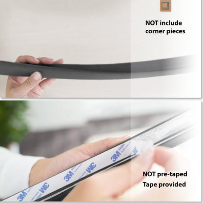 Roving Cove HeftyFit Edge Protector for Baby Proofing (6ft Large Edge Only), Heavy-Duty Soft Furniture Edge Bumper Guards, Desk Edge Cushion, Wall Corner Covers, 3M Adhesive, Oyster White (Off White)