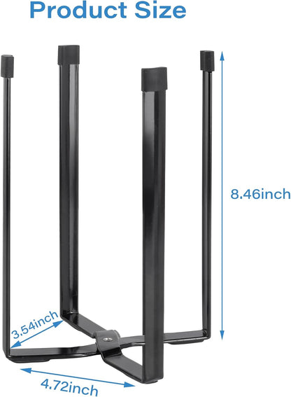 Kitchen Stand Holder, Plastic Bag Drying Rack, Multifunctional Countertop Cups Bottles Drying Rack for Plastic Bags, Bottles and Cups, Shelf Trash Bag (Black)