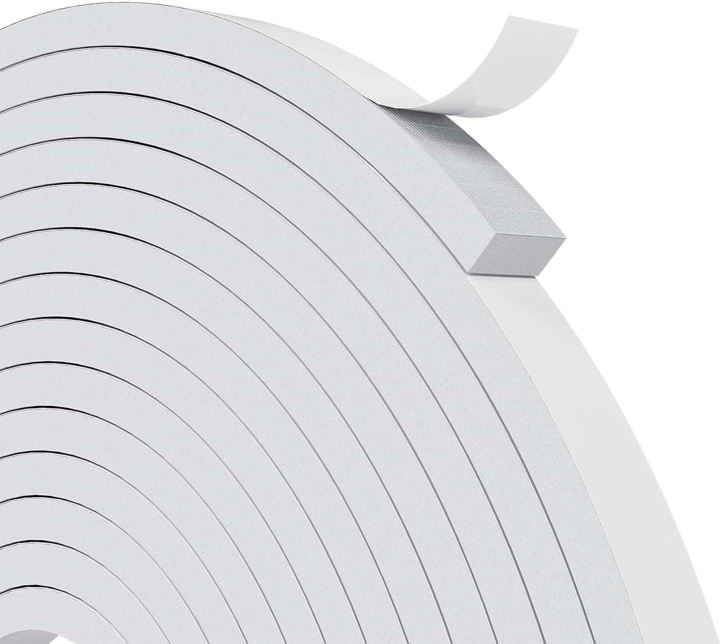 33FT EVA Foam Weather Stripping Door Seal, Self-Adhesive Weatherstrip Tape for Door Frame, Window Gaps, Soundproof Insulation