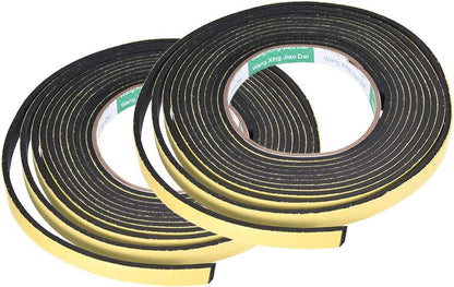 uxcell Sealing Foam Tape 5mm Wide 3mm Thick 4m/13ft Long, Self Adhesive Weather Strip for Window Door Insulation, Pack of 2