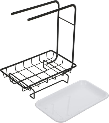 SHOWERORO 1pc Kitchen Sponge Rack Dual Purpose Desktop and Wall Mounted Design for Dishcloths and Cleaning Brushes Premium and Keeps Rags Dry and Organized