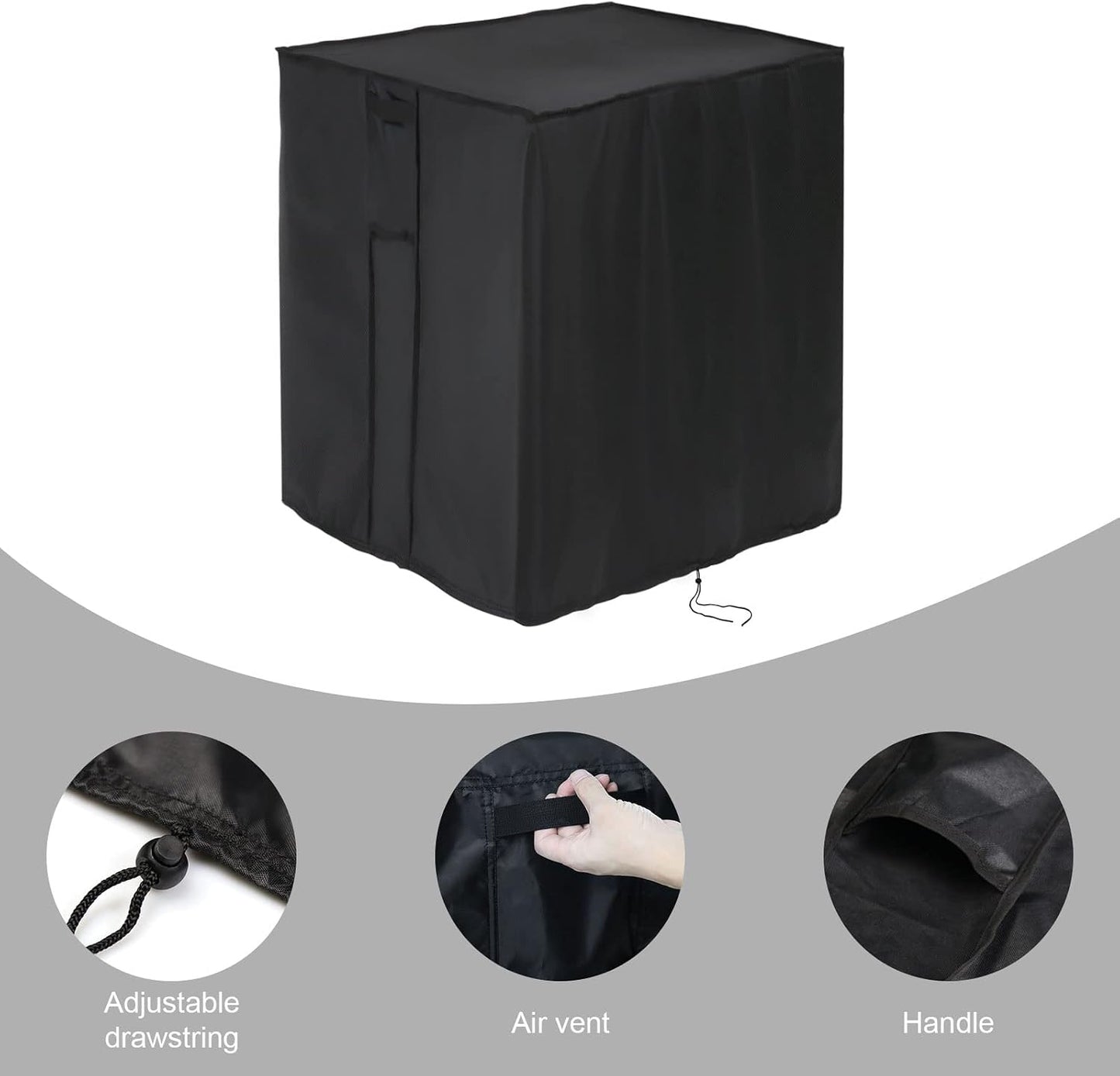 Outdoor Storage Box Cover for Keter XXL 230 Gallon Plastic Deck Storage Container Box,Waterproof Patio Storage Box Covers - 58 x 33 x 34 Inch