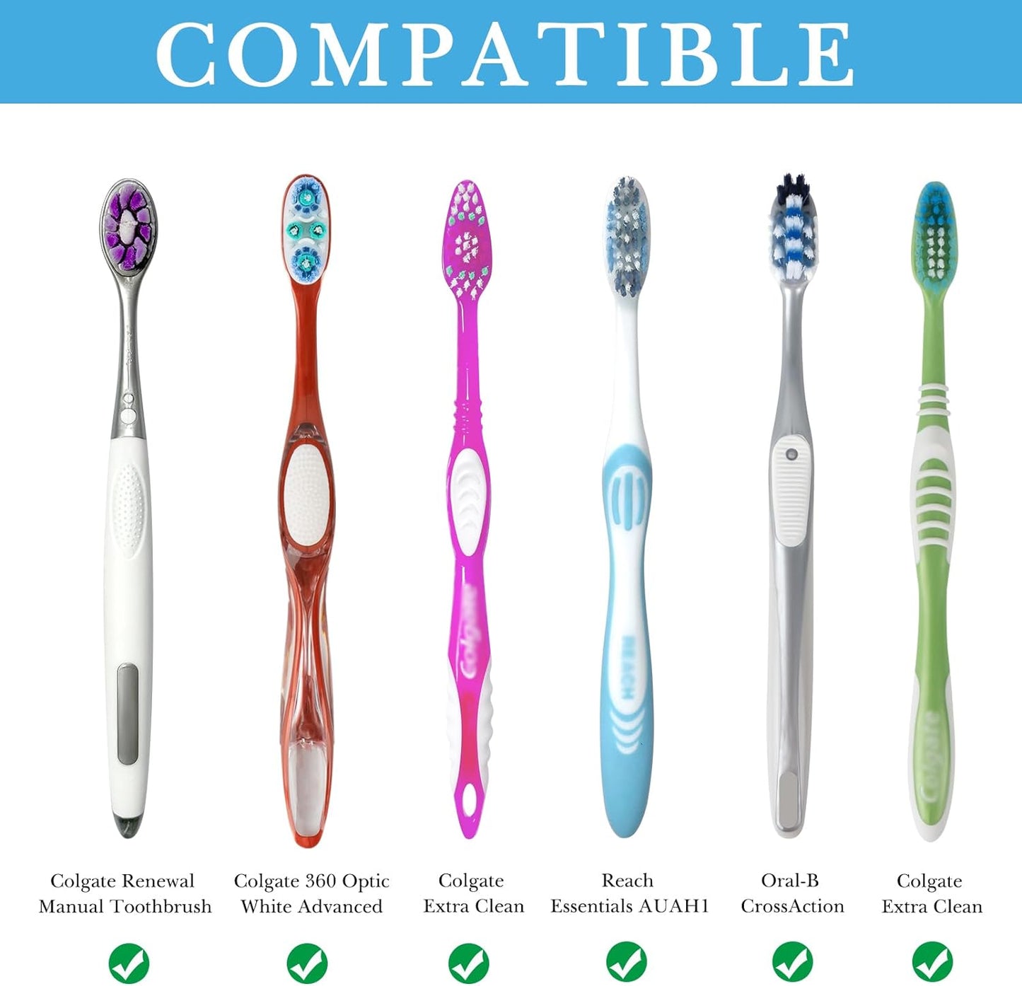 Linkidea 5 Slots Wall Mount Toothbrush Holder with Cover for Bathroom, Plastic Storage Organizer for Toothpaste, Gargle Cup, Compatible with Oral-B Cross Action, Colgate Renewal (Gray)