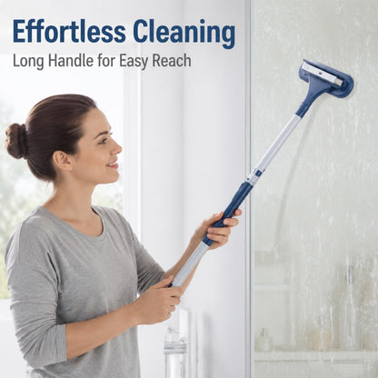 Window Screen Cleaning Brush, 2026 Upgraded 3 in 1 Mesh Cleaner Brush, Window Screen Cleaner Tool with Squeegee, Multifunctional Screen Brush, Double Sided Wet & Dry Dual Use (Blue )