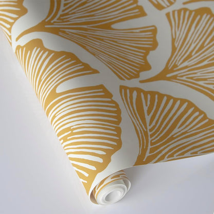 Tempaper x Novogratz Waverly Blue Feather Palm Removable Peel and Stick Wallpaper, 20.5 in X 16.5 ft, Made in The USA